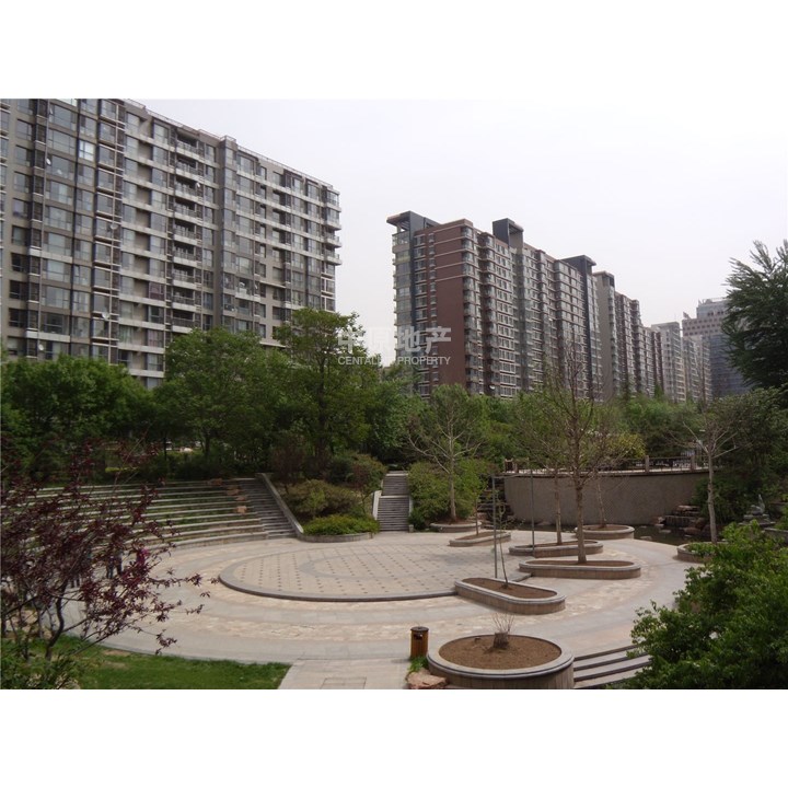 富力城d区,全南向高层两居,小区中间位置,观花园-整租